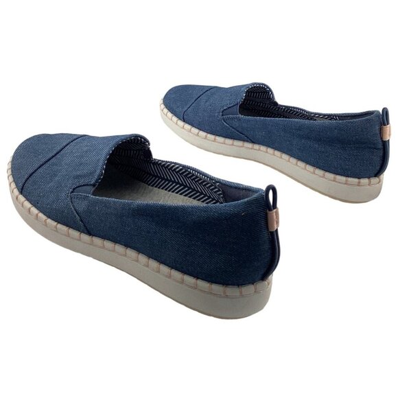 Clarks Cloudsteppers Step Glow Jade Blue Loafers Size 8 Sneakers Denim Shoes - Picture 6 of 9